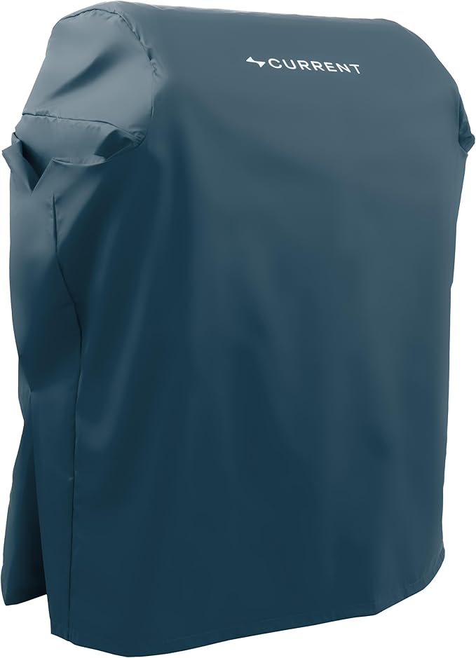 Current® SoftFlex Grill and Griddle Cover, Custom Sized to Fit Both Current Model G Grill & Griddle, Weather Resistant Material, Anti-UV, Lightweight & Flexible, Weatherproof & Durable, Ocean