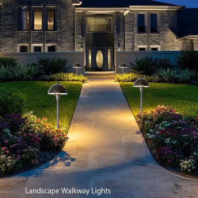 Arrownine Low Voltage Pathway Lights,Replaceable Path Lights G4 LED Outdoor Landscape Lighting Driveway Walkway Garden Yard Light Oil Rubbed Bronze Warm White Pack of 2