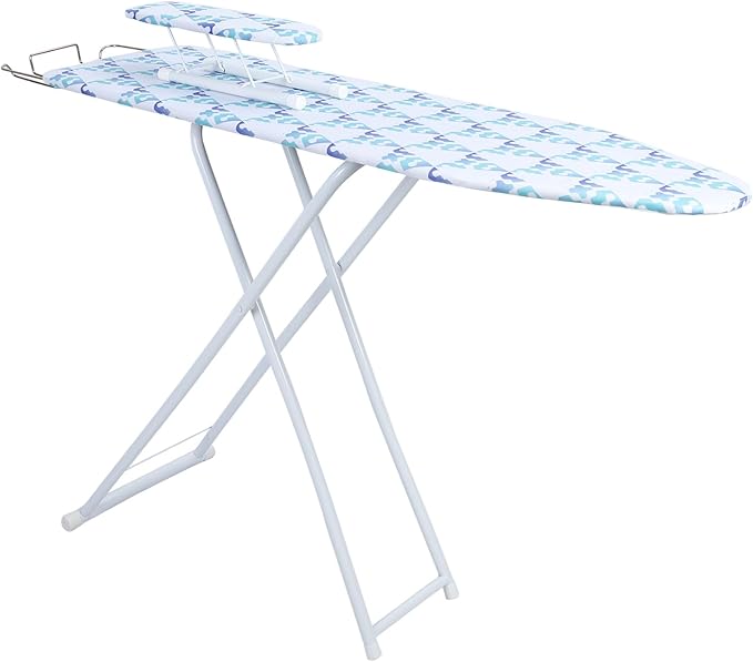 Ironing Board Full Size with 4 Layered Cover & Pad, Foldable Ironing Board Extended Outside Height Adjustable up to 36" Features, 4 Steel Legs, for Home Laundry Room (42 * 12