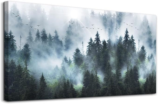 DZRWUBHS Large Size Abstract Canvas Wall Art For Living Room Wall Decorations For Bedroom Office Wall Decor Abstract Mountain Wall Painting Framed Pictures Artwork Farmhouse Home Decor Art 30"X60"