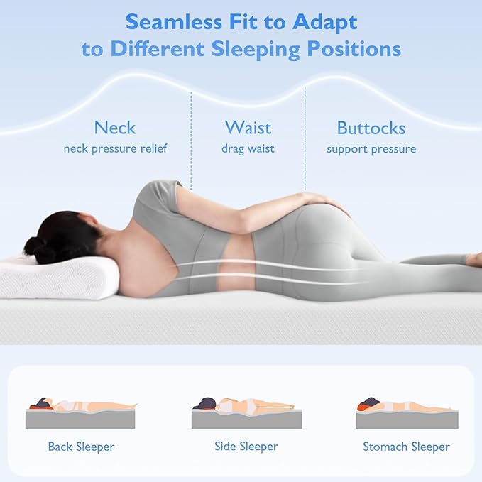 FDW 5 Inch Gel Memory Foam Mattress Medium-Firm Mattress for Pressure Relief & Cooler Sleep Mattress for Kid Adults CertiPUR-US Certified Mattress in a Box,Twin XL