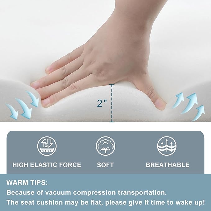 Set of 4 Outdoor Chair Cushions 19"x19"x2",Water Repellent Patio Seat Cushion with Ties and Removable Covers,Dining Chair Cushions for Indoor Kitchen and Patio Furniture,Breeze Leaves Beige