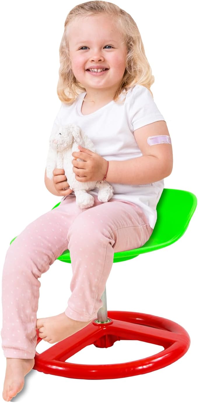 Chairs Kids Wobble Stool， Sensory Swivel Chair for Kids,360 Degree Rotation，Exercise Children's Coordination,Sensory Spinning Chair for Autistic Children (AB010007-1)