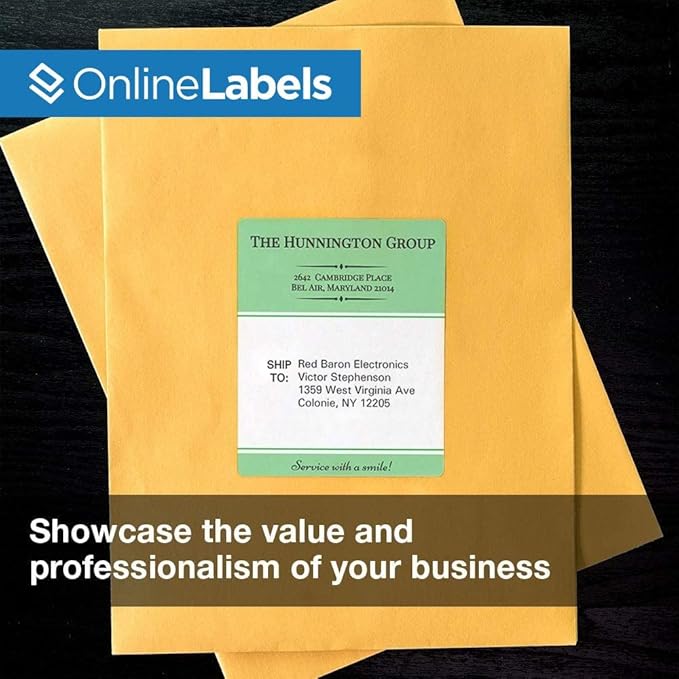 4 x 5 Rectangle Mailing Labels - Permanent, White Matte - Shipping, Wine, Product - Pack of 20,000-5,000 Sheets - Inkjet/Laser Printers - Online Labels