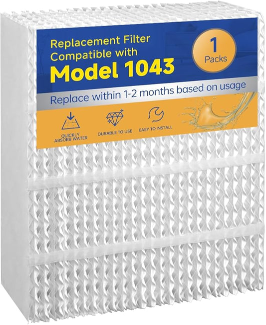 EP9800 1043 Evaporative Humidifier Wick Replacement for AIRCARE EP9700 EP9500 SS390DWHT 821000 826000 826800 Bemis Space Saver 800 Series Essick Air EP9R-Series 1 Pack