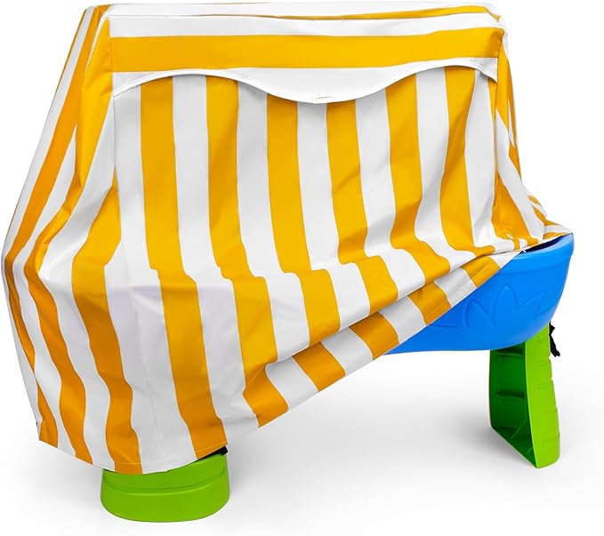 Kids Water Table Cover for Step 2 Rain Showers Splash Pond Water Table, Outdoor Waterproof Anti-UV Kids Water Play Table Cover (Yellow)