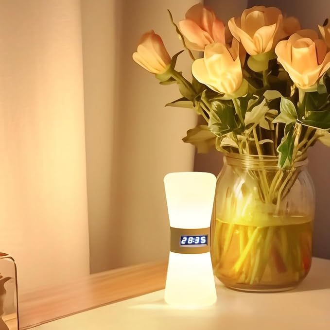 LED Visual Timer Sand Hourglass, Digital Countdown Clock with Flowing Light, Pomodoro and Productivity Timer for Kids, Focus, Study, Meditation