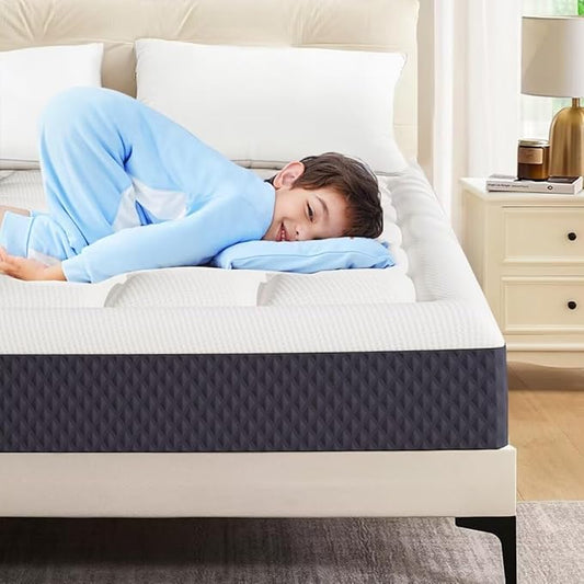 10 inch Twin Size Memory Foam Mattress in a Box – Cooling Gel‑Infused Foam, Pressure‑Relief Comfort, Fiberglass-Free, CertiPUR‑US® Certified