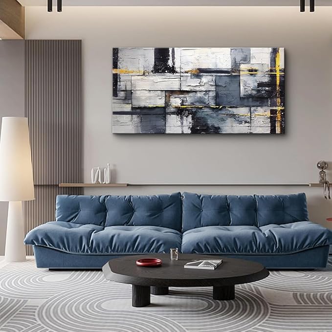 hyidecorart Large Minimalism Abstract Wall Painting Modern Wall Art For Living Room Canvas Wall Decor For Bedroom Office Decoration Pictures Artwork Prints Home Decor Ready to Hang Poster
