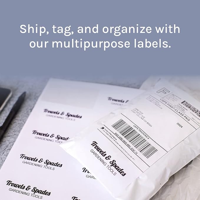 Premium Label Supply White Sticker Address Labels – 2" x 4" – Laser/Inkjet Compatible – (10 per Sheet), 2000 Sheets – 20,000 Total Adhesive Labels
