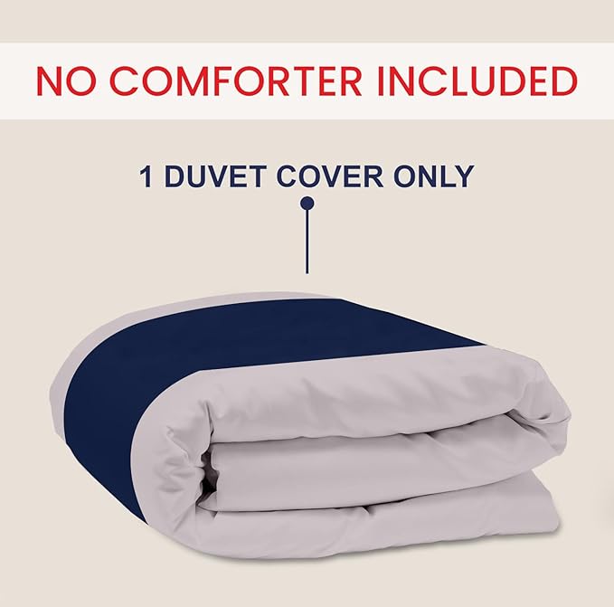 Kotton Culture 1 Pc Twin Size Duvet Cover Only -100% Egyptian Cotton Sateen 600 TC Ultra Soft Premium Durable Comforter Cover Zipper Closure & Corner Ties (Dashing Blue, Twin/Twin XL 68" X 90")