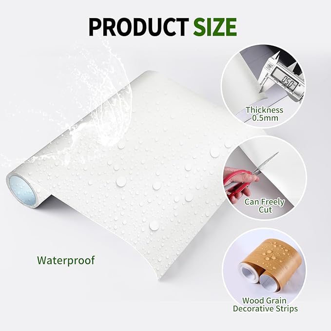 Magnetic Dry Erase Whiteboard Paper 50 x 18 Inch, Self Adhesive Magnetic Dry Erase White Board Sticker for Wall,Peel and Stick Magnetic Wallpaper with 50 Magnetic Letters