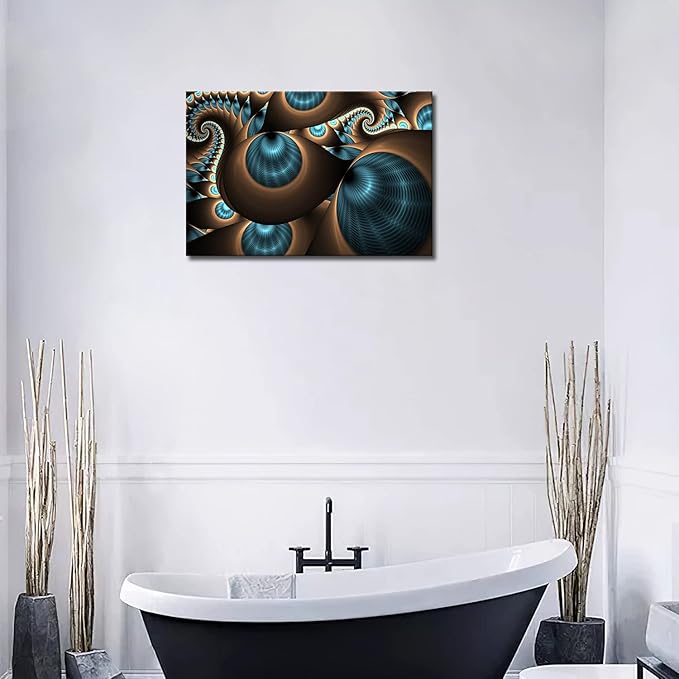 First Wall Art - Abstract Blue Brown Like Several Holes Wall Art Painting The Picture Print On Canvas Abstract Pictures for Home Decor Decoration Gift