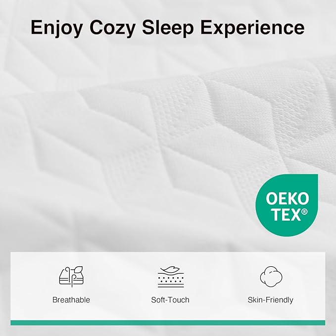 Novilla Twin Mattress 6 Inch, Twin Size Memory Foam Mattress for Kids with Breathable Comfort & High-Density Support Foam for Cool Touch & Enhanced Support Mattresses in a Box