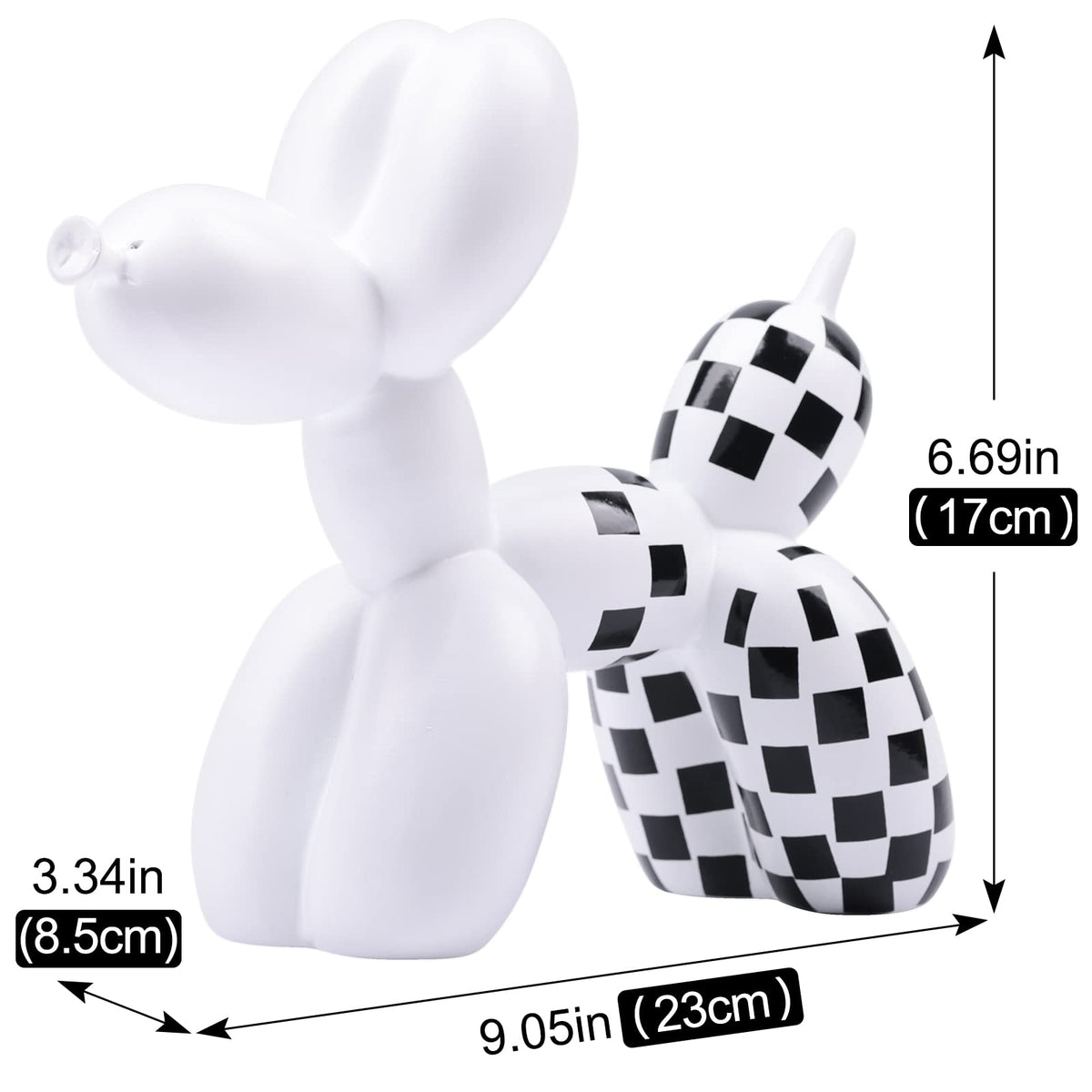 XIAOMAGG Creative Balloon Dog Sculpture Modern Home Decoration Trendy Animal Art Ornaments Collection Figurine Bedroom Living Room Office Desktop Resin Decors