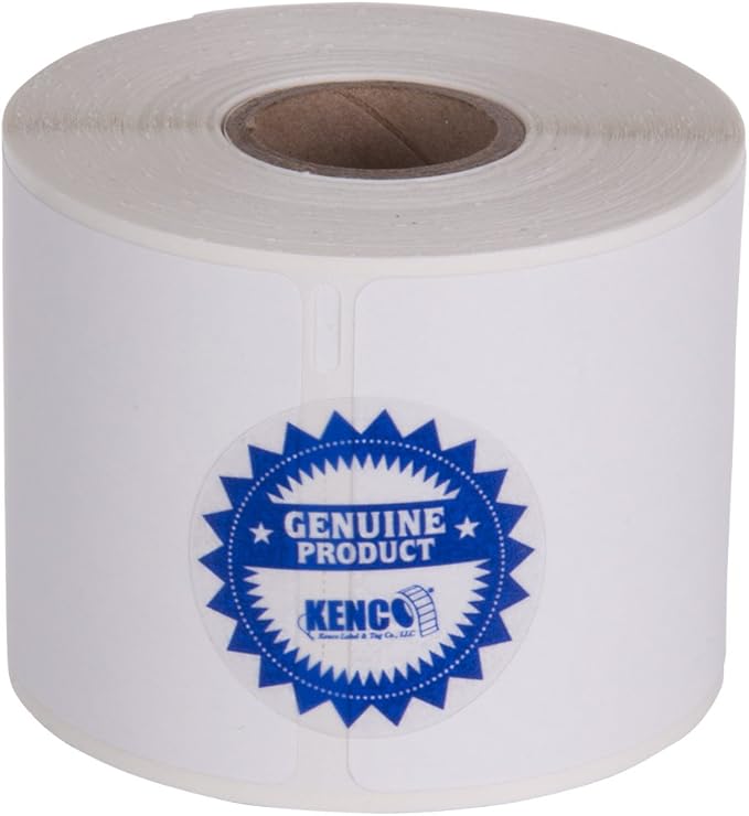 2 1/4in X 4in Name Badge Labels by Kenco Label, Compatible with Dymo 30857 (12 Pack)