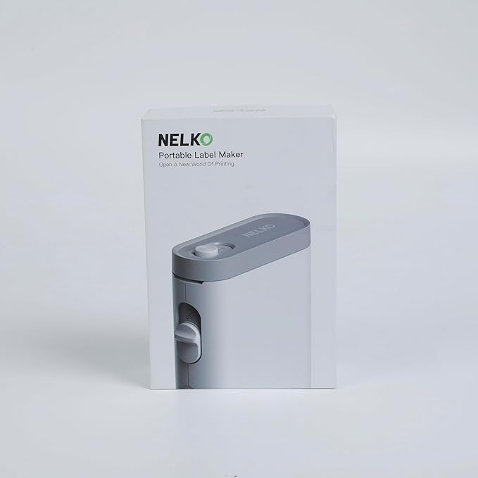 Nelko Label Maker Machine with Tape, P21 Bluetooth Label Printer, Wireless Mini Label Makers with Multiple Templates for School Office Home, Green