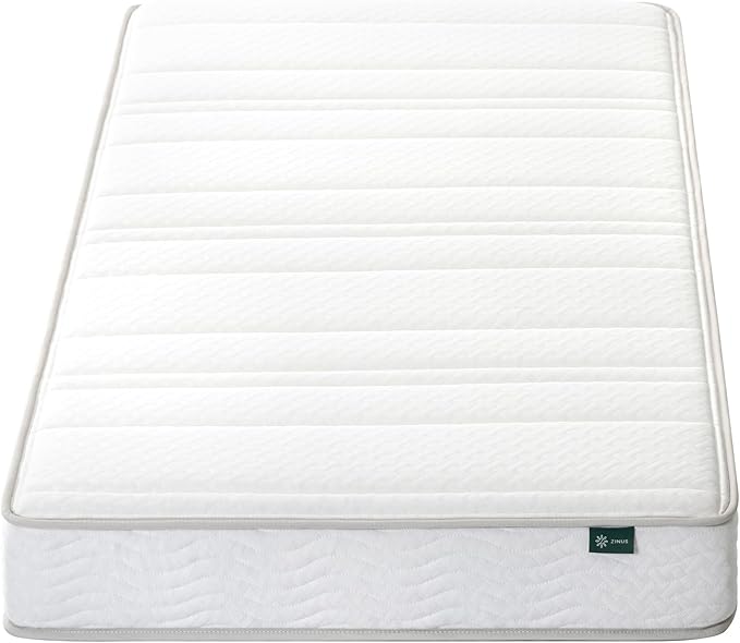 ZINUS 6 Inch Foam and Spring Hybrid Mattress [New Version], Twin XL, Fiberglass Free, Medium Firmness, Durable Support, Certified Safe Foams & Fabric, Mattress in A Box