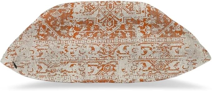 Fall Pillow Covers 20x20 Set of 2, Burnt Orange Boho Decorative Throw Pillows Ethnic Vintage Farmhouse Bohemian Carpet Pattern Pillow Cases Linen Gifts for Couch Sofa Outdoor Decor