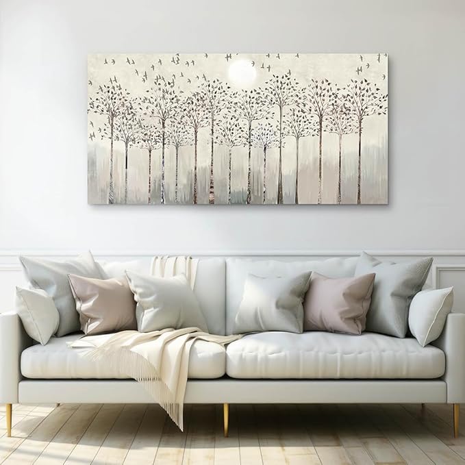 Wapluam Large Canvas Wall Art For Living Room Framed Wall Decorations For Office Bedroom Wall Decor Scenery Abstract Wall Paintings Pictures Artwork Canvas Prints Boho Room Home Decor 24X48 in