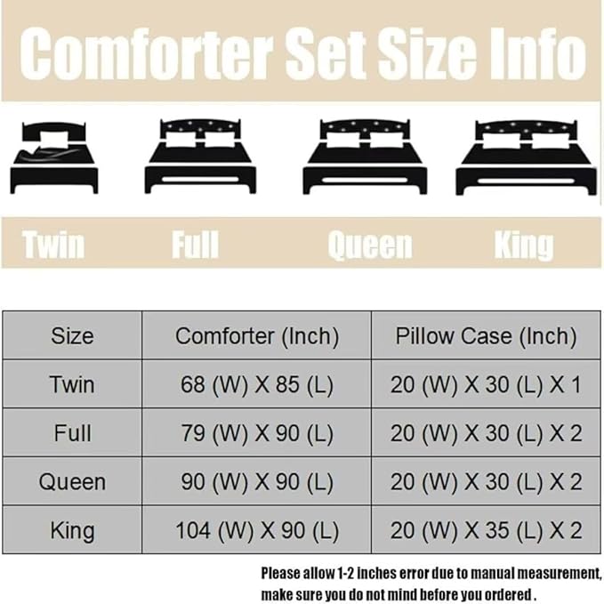 Beige Christmas Comforter Set King Size for Kids, Cartoon Reindeer and Snowflake Print Bedding Set, Cute Xmas Bed Set for Home Decor with 1 Comforter and 2 Pillowcases