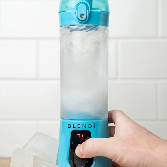 BLENDi Pro+ Portable Blender (New 2025 Model, 17.5oz, Turquoise) – Upgraded 120W Motor, USB-C Rechargeable, Cordless Personal Blender for Smoothies & Shakes – BPA-Free, Self-Cleaning, Travel-Friendly