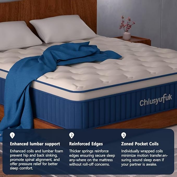 Twin Mattress,10 inch Twin Size Mattress,Hybrid mattresses,Single,Gel Memory Foam Individually Wrapped Pocket Coils Innerspring Pressure Relief,Soft,CertiPUR-US Certified,Fiberglass-Free,