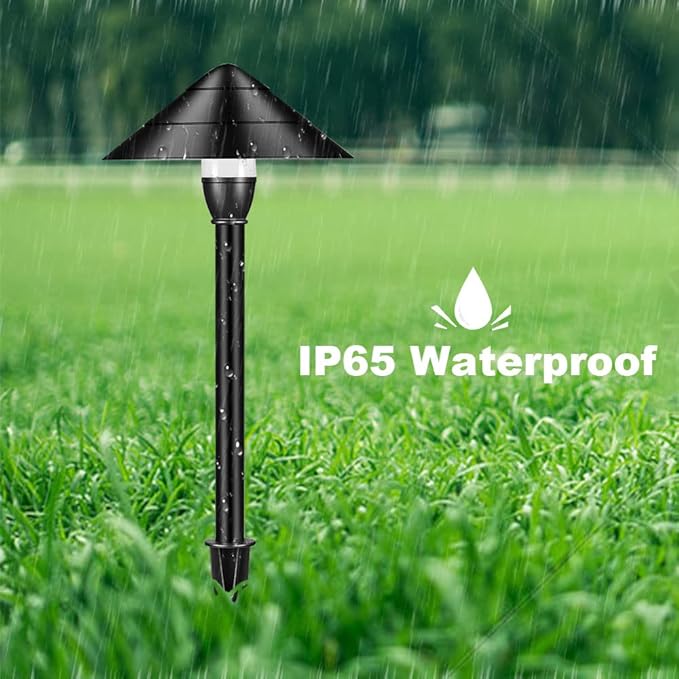 Low Voltage Landscape Lights - Aluminum Outdoor Waterproof 12V 3W 3000K Warm-White Light (4-Pack)