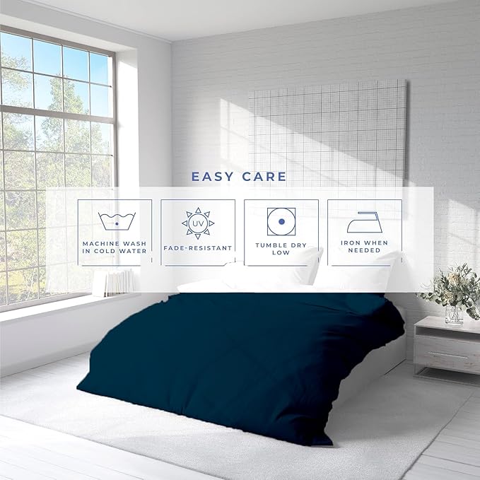 Kotton Culture 1 Pc Twin Size Duvet Cover Only -100% Egyptian Cotton Sateen 600 TC Ultra Soft Premium Durable Comforter Cover Zipper Closure & Corner Ties (Green Teal, Twin/Twin XL 68" X 90")