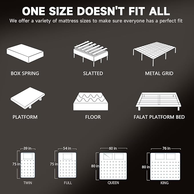 Full Size Mattress in a Box 12 Inch Memory Foam Hybrid Mattress with Pocketed Springs Medium Firm Support Motion Isolation Edge Support 180 Night Trial