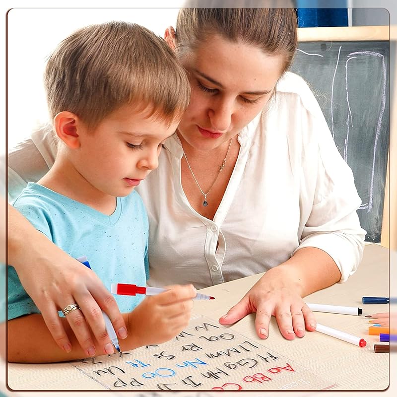 Personalized Name Tracing Board Custom Trace Dry Erase Board Reusable Washable Board Preschool Learning Education Supplies Tracing Board for Students Gift with Marker (8×10in)