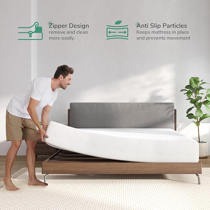 Novilla King Mattress, 14 Inch King Size Memory Foam Mattress with Comfort Foam for Pressure Relief & Cool Fresh Sleep,Removable Washable Cover,Memory Foam Mattresses in a Box