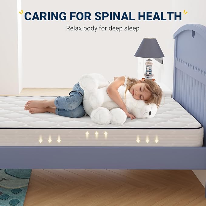 Avenco 8 Inch Full Mattress, Mattresses in a Box, Medium Soft, Breathable Fabric Cover & Adaptive Support, CertiPUR-US Certified, Full Size Mattress in Guest and Kids Bedroom