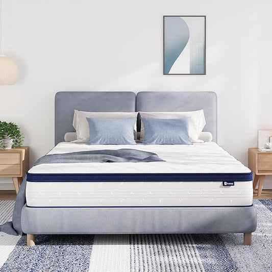 Avenco 10 Inch King Size Mattress for Pain Relief & Motion Isolation, CertiPUR-US Certified Bed Mattresses