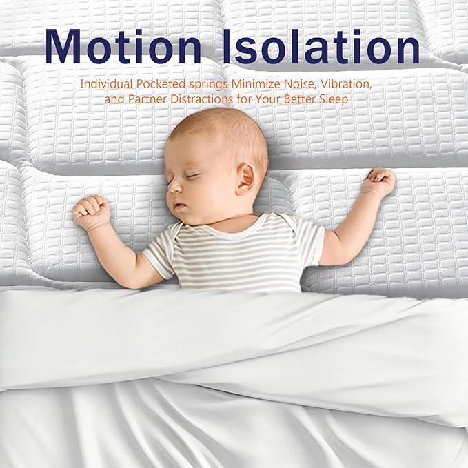 6 Inch Twin Mattress Hybrid Innerspring and Foam Mattress in a Box,Medium Soft Feel,Motion Isolation & Pressure Relief,Cooling Bed Mattress for Twin Bed Frames,CertiPUR-US Certified (Twin)