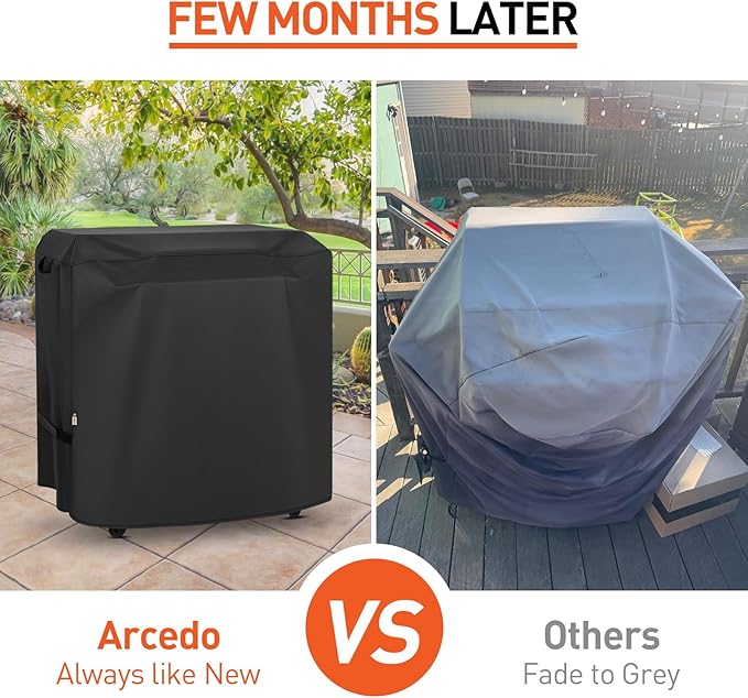 Grill Cover Compatible with Traeger 33-Inch Flatrock Flat Top Gas Griddle, Heavy Duty Waterproof Outdoor BBQ Cover Full Length Weatherproof Grill Accessory BAC751