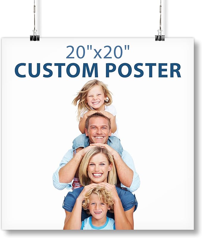 Smile Art Design Custom Poster Print, Personalized Photo to Poster Printing Room Decor, Photo Print Wall Art, Upload Your Image/Photo - 20x20 inches