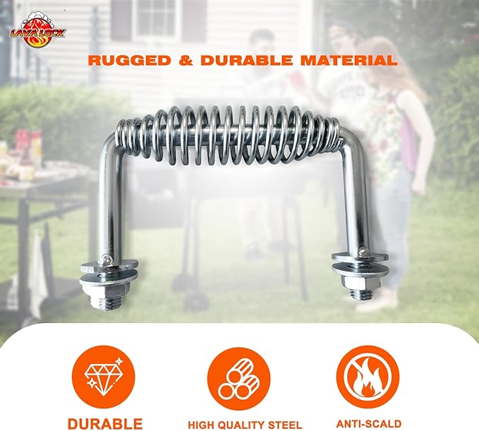 LavaLock 5-3/8" Spring Handle with 1/2" Rod (Spring Handle (Steel Bolt-On))
