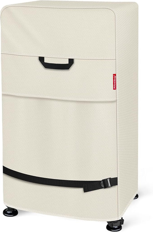 Porch Shield 30 Inch Electric Smoker Cover for Masterbuilt Smoker, Waterproof Heavy Duty Outdoor Smoker Grill Covers 20W x 18D x 33H inch, Beige