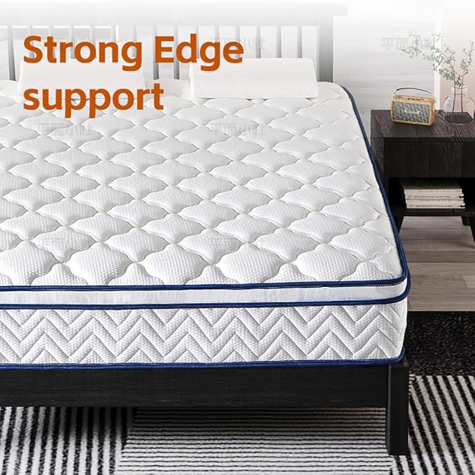 14 Inch Queen Hybrid Mattress in a Box - Gel Memory Foam & Pocket Springs, Pressure Relief & Cooling Support, CertiPUR-US Certified, 100-Night Trial, Fiberglass-Free (60x80)