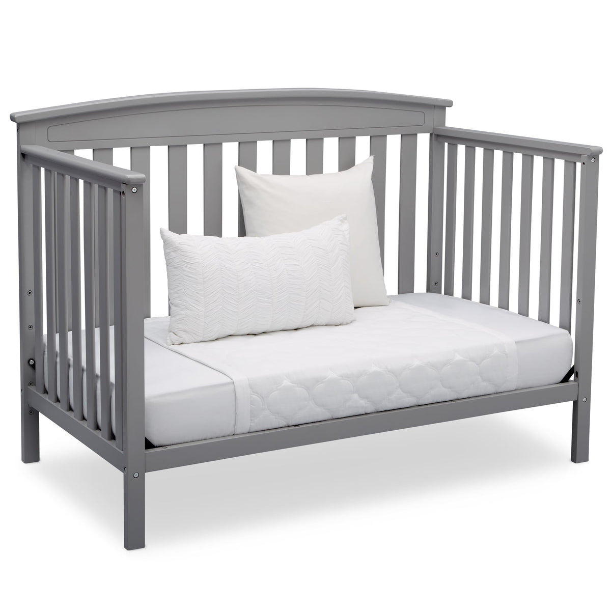 Delta Children Gateway 4-in-1 Convertible Crib - Greenguard Gold Certified, Grey