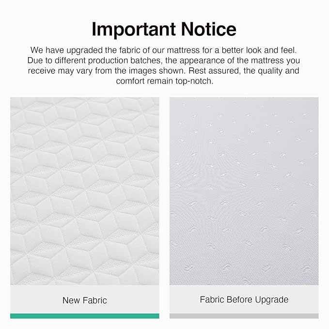 Novilla 14 Inch Queen Size Mattress, Queen Memory Foam Mattress in a Box with Cooling Wave-Cut & High-Density Support Foam for Contour Support & Motion Isolation, Medium Firm with Edge Support
