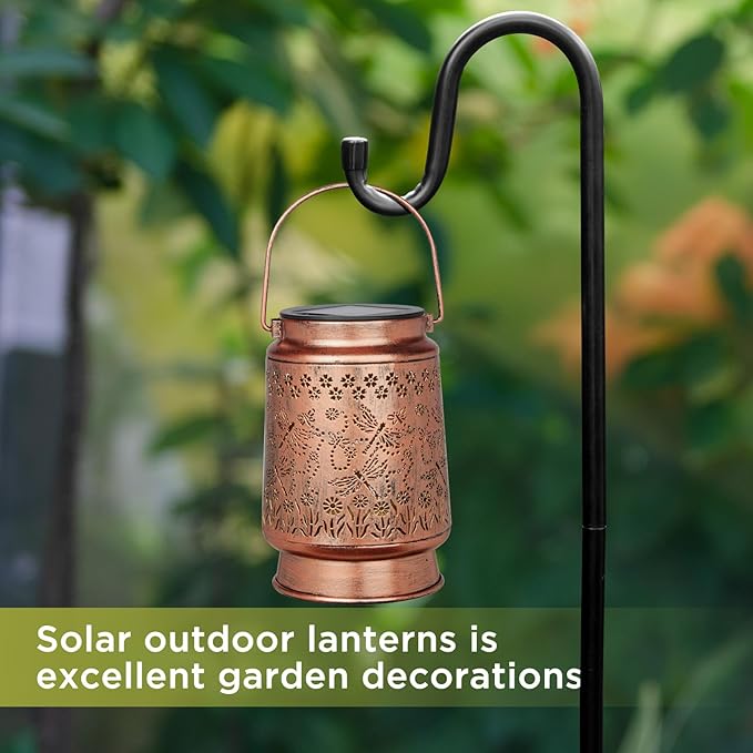 Styleonme Dragonfly Lover Solar Light, Mother's Day Lantern Gift for Mom Grandma Women Sister, Hanging Image Dragonflys Lanterns, Yard Corridor Garden Decor, Thanksgiving Day, Birthday Gifts