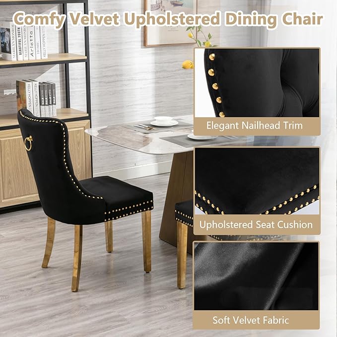 Goujxcy Faux Marble Dining Table Set for 6, Modern 7-Piece Dining Table Set with 6 Velvet Upholstered Chairs, 70" Large Long Faux Marble Kitchen Dining Room Table and Chairs with Stainless Steel Legs