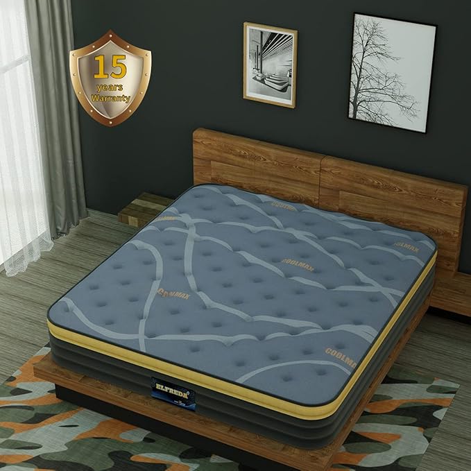 Elfreda Full Mattress, 12 inch Pillow Top Hybrid Mattress, Memory Foam and Pocket Spring Firm, Supportive & Pressure Relief Full Size in a Bag