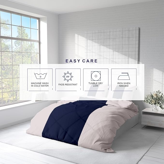 Kotton Culture 1 Pc Twin Size Duvet Cover Only -100% Egyptian Cotton Sateen 600 TC Ultra Soft Premium Durable Comforter Cover Zipper Closure & Corner Ties (Dashing Blue, Twin/Twin XL 68" X 90")