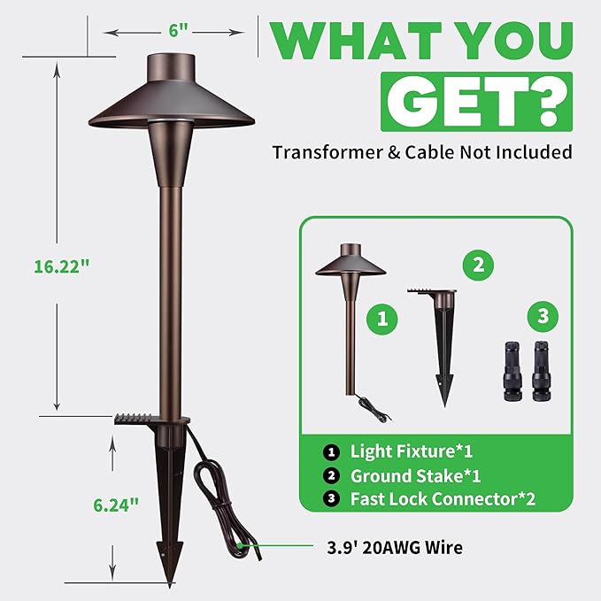 Low Voltage Pathway Lights, 3CCT LED Landscape Path Lights, Outdoor Waterproof IP65, Wired ORB Aluminum 5W 150LM for Sidewalk Step 4 Pack