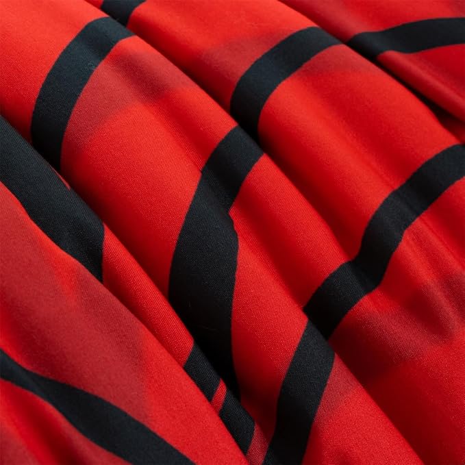 NTBED Game Console Comforter Set for Boys Girls Kids Spider Web GamingLightweight Microfiber Gamer Bedding Sets (Red, Full 5Pcs)