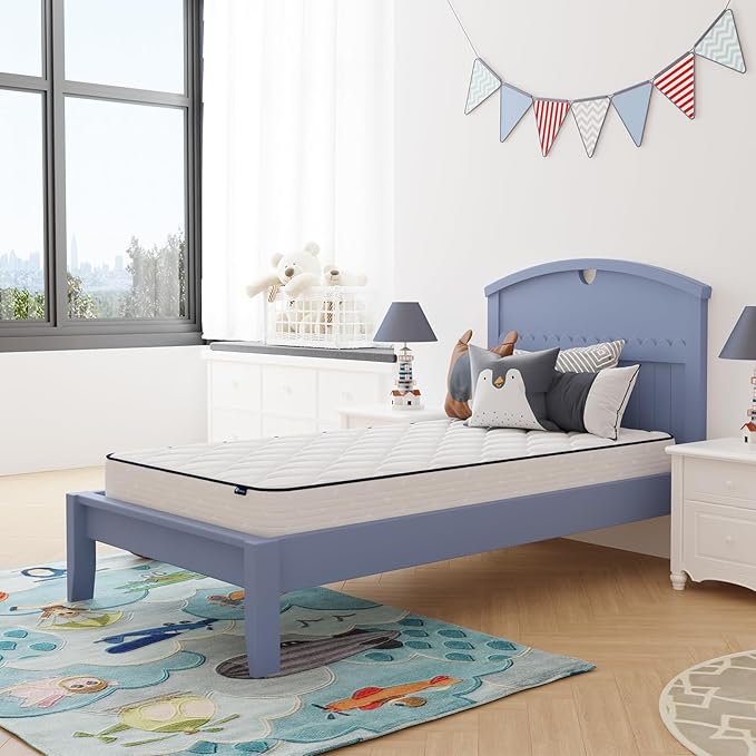 Avenco 6 Inch Full Mattress, Medium Soft, Breathable Fabric Cover & Adaptive Support, CertiPUR-US Certified, Full Size Mattress in Guest and Kids Bedroom