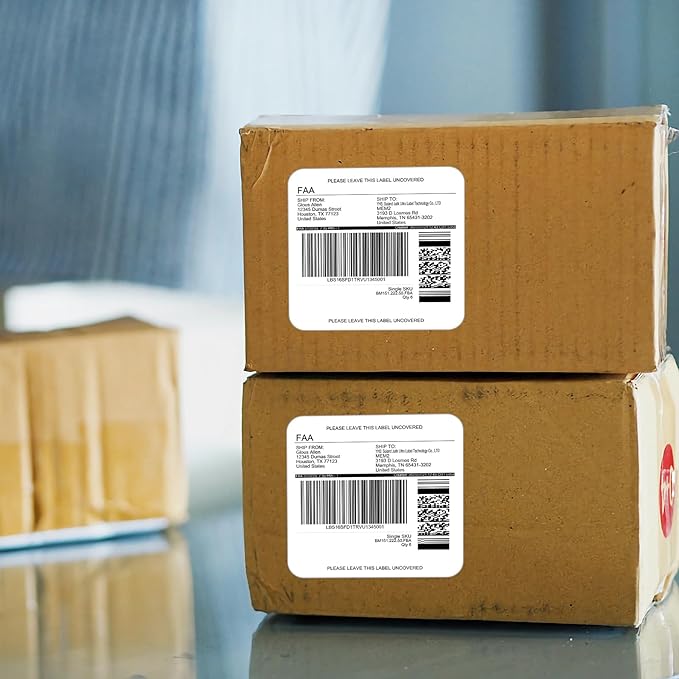 6 UP Labels, 4" x 3-1/3" Shipping Address Labels for Laser Inkjet Printer, Self Adhesive, Blank Mailing Sticker Paper (2000 Sheet=12000)